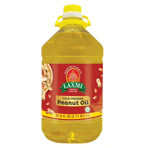 LAXMI COLD PRESSED PEANUT OIL 67.6 FL OZ 2L