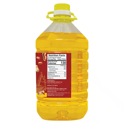 LAXMI COLD PRESSED PEANUT OIL 67.6 FL OZ 2L