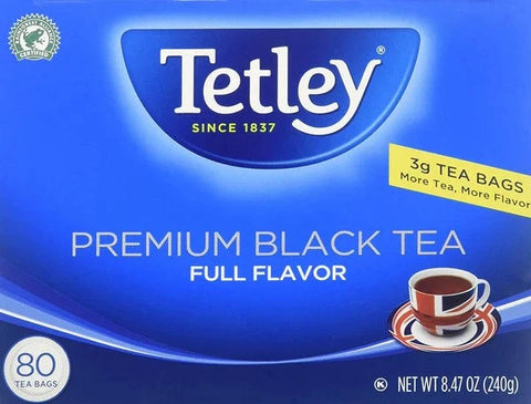 TETLEY BLACK TEA BAGS 8.47OZ (80PC)