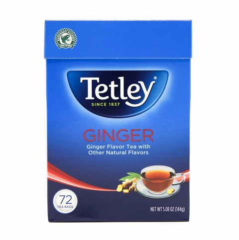 TETLEY GINGER TEA BAGS 5.08OZ (72 PC)
