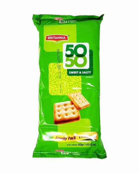 BRITANNIA 50-50 SWEET & SALTY CRACKERS 13.12OZ