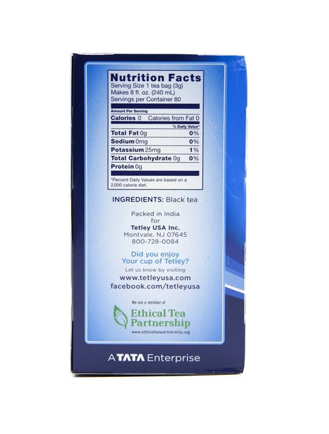 TETLEY MASALA TEA BAGS 5.08OZ (72 PC)