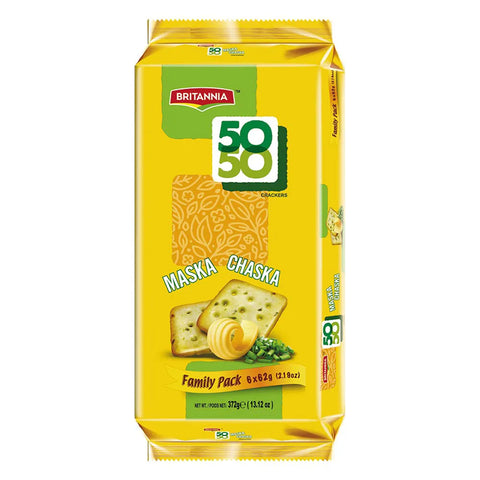 BRITANNIA 50-50 MASKA CHASKA CRACKERS 13.12OZ