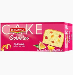 BRITANNIA GOBBLES FRUIT CAKE 8.8OZ